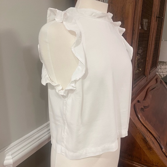 Bella Dahl Mock Neck Ruffle Top - Picture 4 of 7